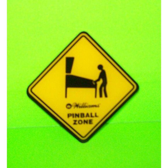 Pinball Zone Plastic Promo Drink Coaster Original NOS Arcade Game - Picture 2 of 3